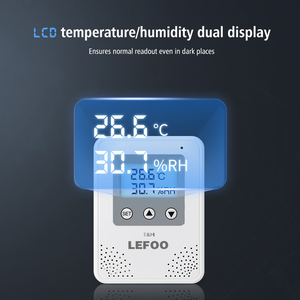 LEFOO personalización pantalla LCD controlador de sensor de temperatura y humedad transmisor