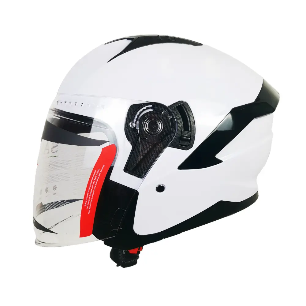 Casco de motociclismo ABS con escudo de PC de media cara