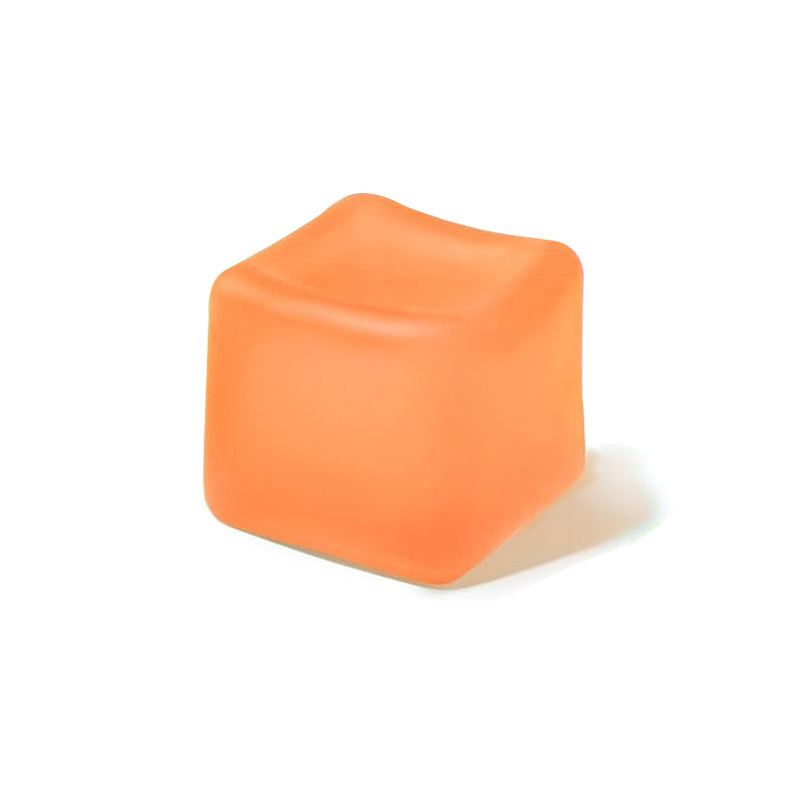 5.5 cm ice cube maltose squeeze toy-orange