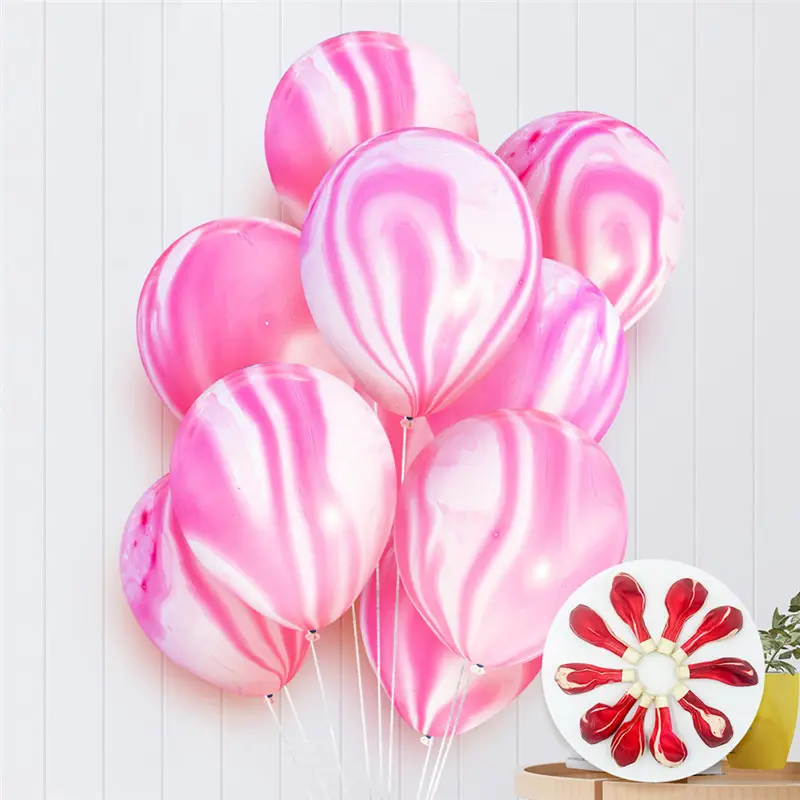 2022 новый продукт 10incn Рождественский день рождения украшения поставки мраморные радужные латексные воздушные шары