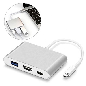 <strong>Computer</strong> <strong>Networking</strong> 3 in 1 USB C Hubs USB C to 4K HD MI, USB C, USB 3.0 - Product Image 2
