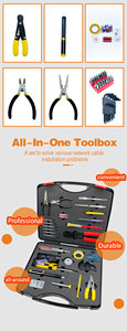 Kico Kit de herramientas de red de computadora de 145 piezas Alicates especiales para suministros de red de computadora en caja de plástico Herramientas de red - Product Image 3