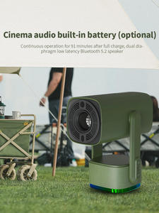 ポータブルプロジェクターK2充電式バッテリー付きAndroid 11 Wifi BTプロジェクター内蔵ホームビデオProyector