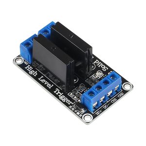 2PCS 5V 2チャンネル2Aソリッドステートリレーモジュール高レベルトリガーミニ耐久デザインヒューズ付きDIYプロジェクト - Product Image 1