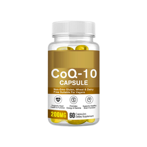Private Label 60 Pieces COQ10 Softgel <strong>Capsules</strong> Heart and Brain Function Support Dietary Supplement COQ10 Softgel <strong>Capsules</strong> - Product Image 1