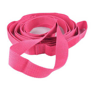 Correa de Yoga de poliéster de primera calidad para ejercicio de Pilates y terapia física Banda elástica no elástica con cierre de gancho y bucle - Product Image 1