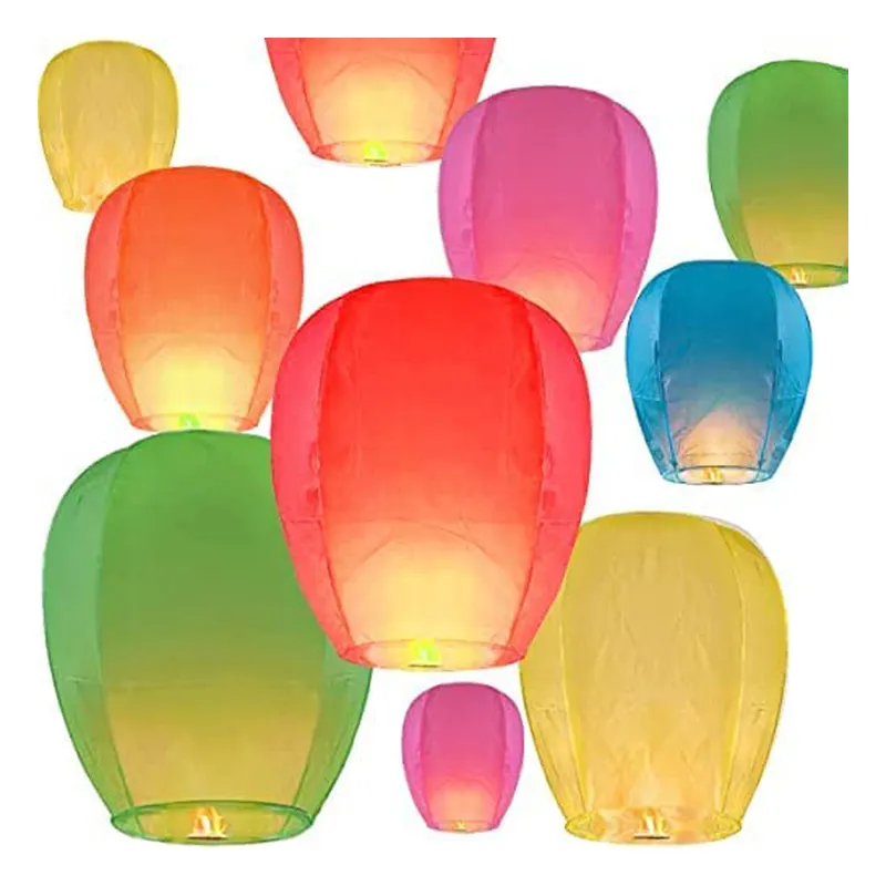 Eco friendly Biodegradable Sky Lantern To release In Sky Traditional Chinese Paper Crafts Lantern