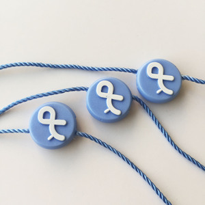 Custom <strong>Hang</strong> <strong>Tag</strong> <strong>String</strong> <strong>Loop</strong> Embossed Brand Name Logo Plastic Hangtag Seal <strong>String</strong> for Garment <strong>Tag</strong> - Product Image 5
