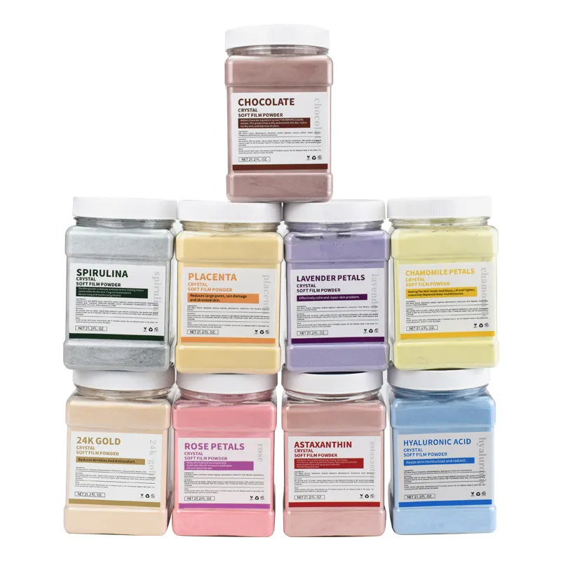 Hydro Gezichts Gelei Masker Poeder Vocht Jelly Poeder Masker Whitening Crystal Fabriek Prijs Levering Multi Color 650G Vrouw 3 Jaar