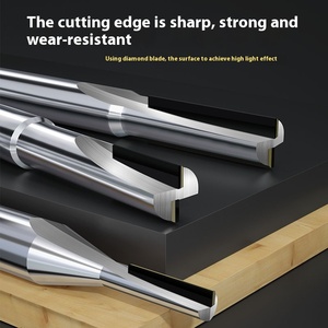 Jinchuan High-Gloss CNC Engraving Milling <strong>Cutter</strong> PCD Diamond Tool for Single &amp; Double Edge Acrylic Graphite Aluminum 10mm ODM - Product Image 2