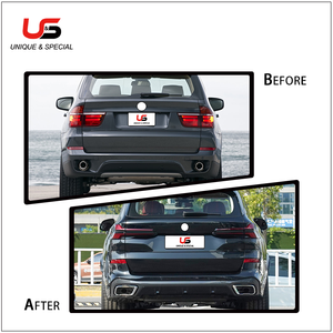 Use for BMW X5 E70(2008-2013) Upgrade to G05 <strong>M</strong>-Tech(2023+)bodykit Grille Headlamp Fenders <strong>Trunk</strong> Tail Lamp Hood Rear Diffuser - Product Image 4