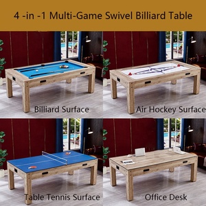 8FT 4 in 1 <strong>Multi</strong> <strong>Functional</strong> <strong>Game</strong> <strong>Table</strong> <strong>with</strong> Conversion Billiard Pool Air Hockey <strong>Table</strong> Tennis Office <strong>Table</strong>. - Product Image 2