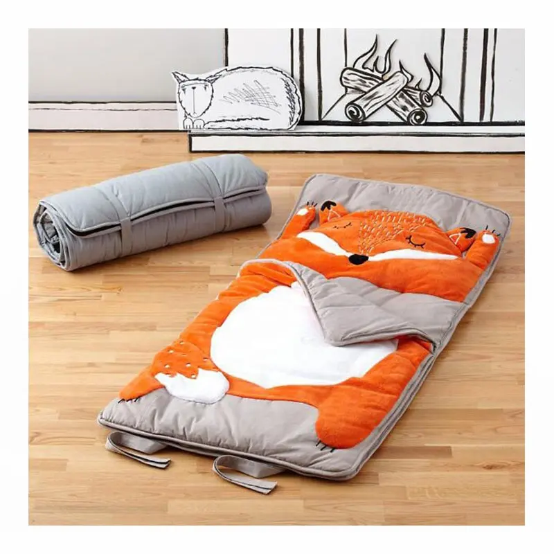 Diseño Animal de lujo funda de almohada ropa de cama 100% algodón fox bolsa de dormir para niños