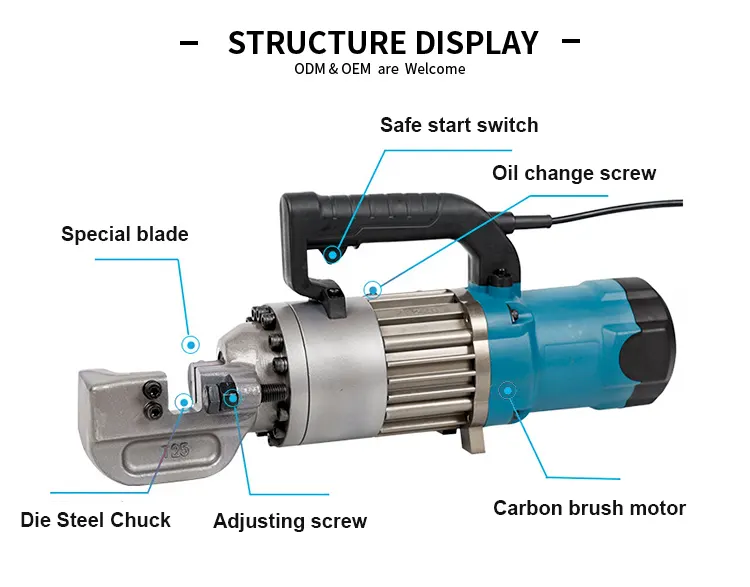 Thủy lực xách tay mini điện xây dựng cầm tay thép cây Cutter sắt máy cắt