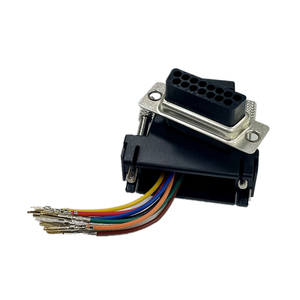 RJ45 a D-Sub Conector de 15 pines RS232 a RJ45 Cabeza de computadora DB15 Hembra Macho a RJ45 a Conector VGA - Product Image 3