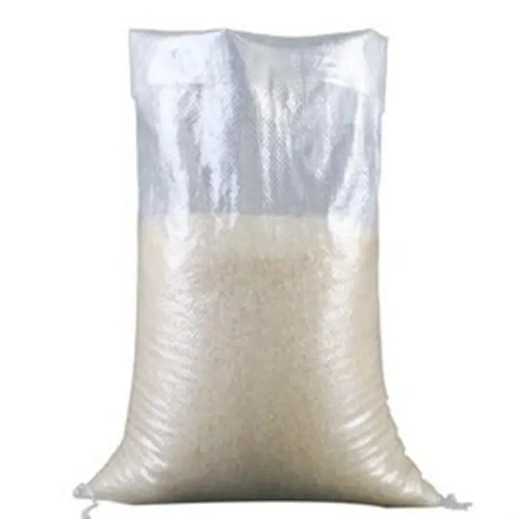 Saco de arroz basmati, bolsa de tela transparente laminada, reciclada, 5 kg, 10kg, 25 kg, 100%