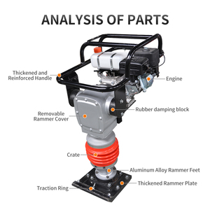 Direktverkauf ab Werk Benzin-Stampfer Vibrationsstampfer Bodenverdichter Rüttelstampfer Erdverdichtungsmaschine - Product Image 2