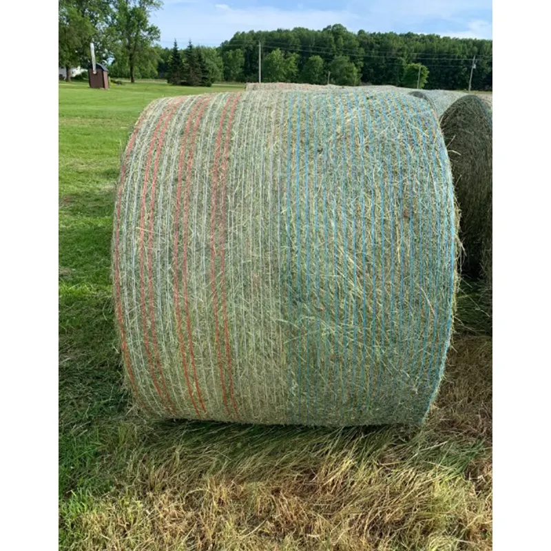 Prezzi di fabbrica rotondi per balle di fieno con involucro netto di plastica in polietilene plastica da imballaggio netto da fieno agricolo