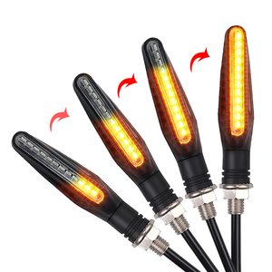 ไฟสัญญาณเลี้ยวรถจักรยานยนต์ LED อเนกประสงค์12V, ไฟกระพริบสีเหลืองกันน้ำอุปกรณ์เสริมสำหรับรถจักรยานยนต์ - Product Image 3