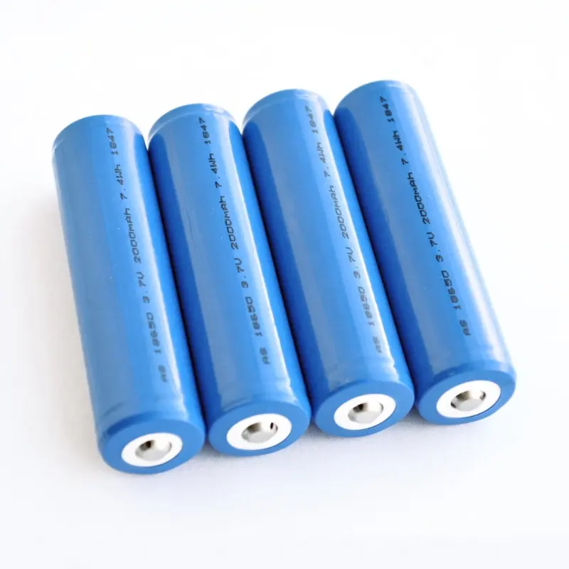 Wholesale 18650 cell Rechargeable lithium ion battery 3.7v 2000mah li-ion battery