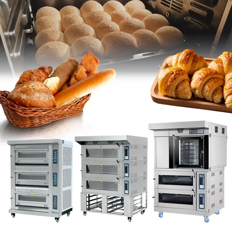 Gewerbliche Küche Bäckerei Multifunktion ausrüstung Pizza Kuchen Kochen industrieller Brot backofen