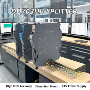 Electrical Equipment 1 <strong>Input</strong> 2 <strong>Output</strong> Signal Isolator 4-20mA Signal Converter Current Splitter <strong>and</strong> Separator - Product Image 3