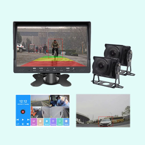 Sistema BDS de 7 pulgadas, Monitor de advertencia de detección de peatones para vehículos, cámara de marcha atrás, pantalla DVR de 4 canales, Kit de detección de punto ciego para - Product Image 2