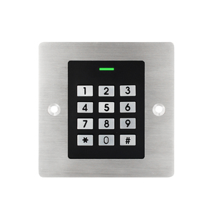 Stainless Steel Waterproof Keypad Access Control, Embedded Keypad Reader with Wiegand <strong>Input</strong> <strong>Output</strong> - Product Image 1
