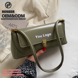 2025 New Vintage Fashion Ladies Pu Waterproof Tote Bag Customization OEM Shoulder <strong>Handbag</strong> For Women Summer <strong>Wholesale</strong> - Product Image 1