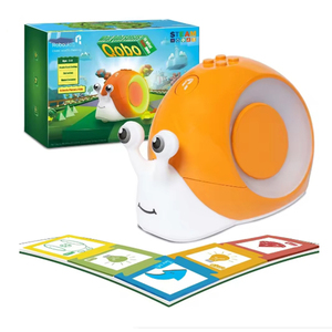 Robobloq Stem Toy Robot para niños 3-6, Robot de codificación de educación temprana sin pantalla, 2 modos de juego, Snail Hero Learning Education Toys - Product Image 1