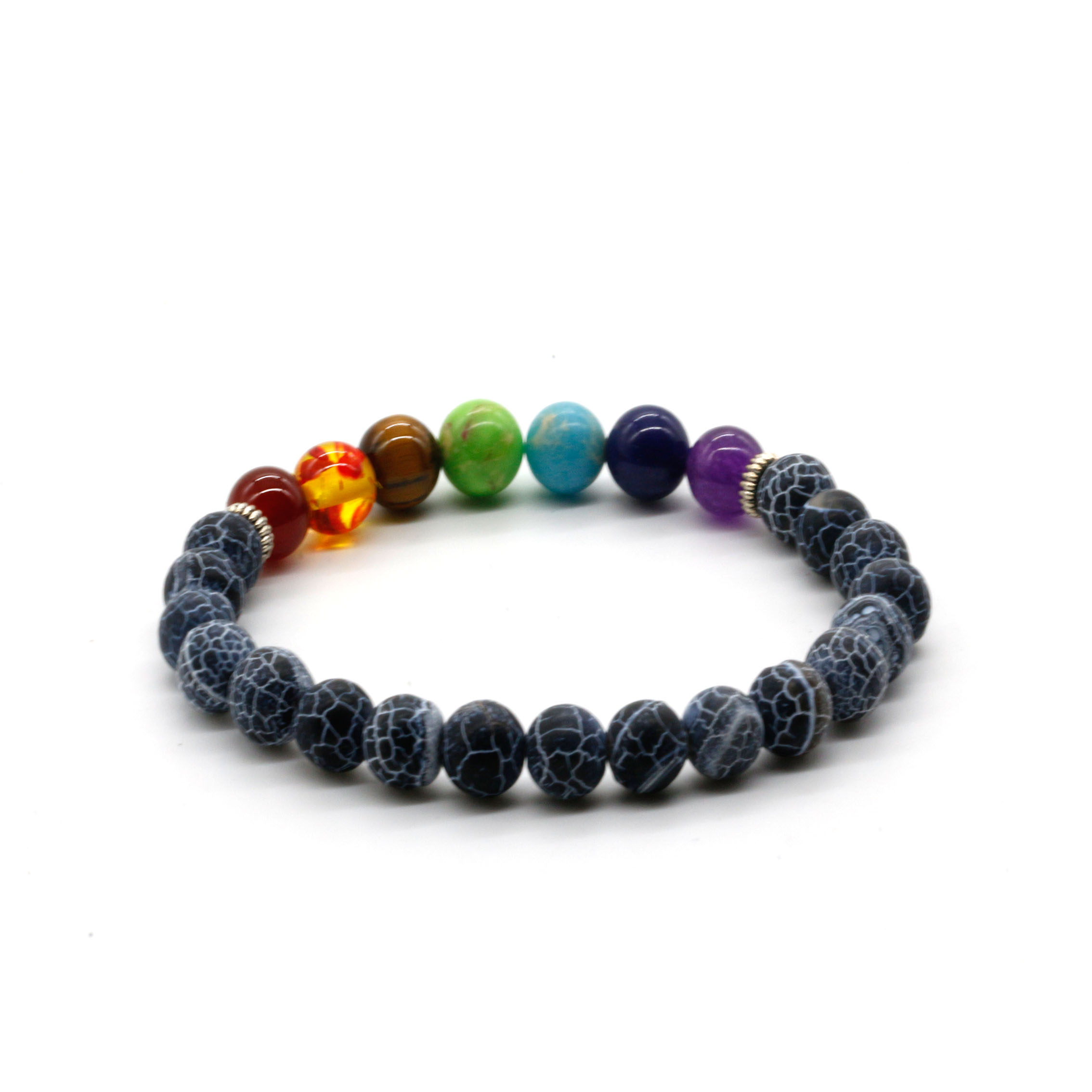 Blue weathered agate + 7 color