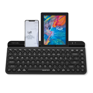 <strong>A4Tech</strong> Fstyler FBK30 Compact QuietKey Pink <strong>Keyboard</strong> for Bluetooth <strong>Wireless</strong> TKL PC Type-C Membrane Integrated Tablets Cradle - Product Image 1