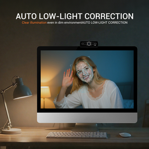 Веб-камера 2K для ПК с автофокусом PDAF, микрофоном с шумоподавлением на базе ИИ, подключением <span class=keywords><strong>USB</strong></span> Plug & Play, 92 ° Коррекция поля зрения и автоматическое освещение - Product Image 4