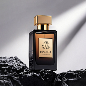 Yeni stil özel logo 50ml Amber parfüm şişesi dikdörtgen boş parfüm şişesi lüks ambalaj ile 50ml 100ml parfüm şişesi