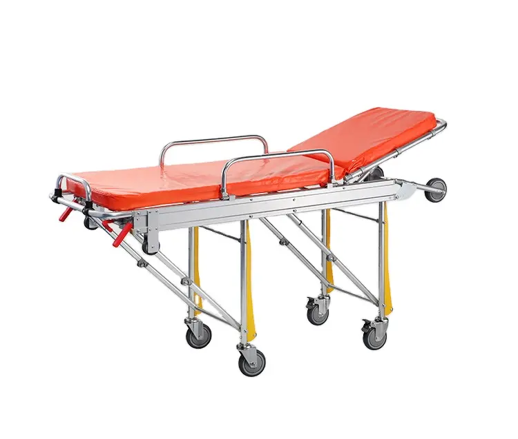 Chariot d'ambulance pliable réglable, nouveau Design, fauteuil roulant, civière pliante pour hôpital