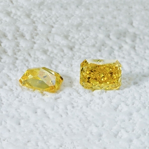 Kuning Radiant Cut Lab tumbuh berlian CVD HPHT warna mewah VVS 3EX longgar IGI GIA 0.5 karat-2.5 karat - Product Image 4