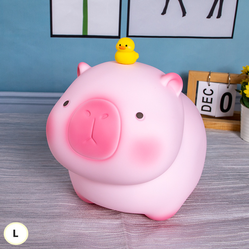Grand canard jaune rose de taille B