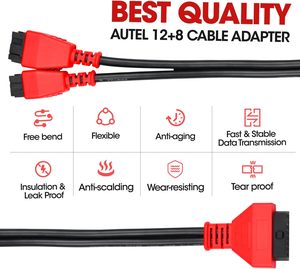 Adaptador OBD2 para conector de Cable de programación Chrysler 12 + 8, cable OBD de Cable de protocolo de puerta de enlace de derivación