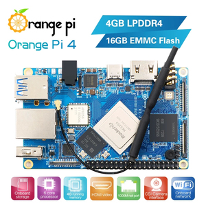 Nuovo Orange PI 4b 4 g16g EMMC Flash Rockchip RK3399 Dual-Core + Quad-Core corteccia singola scheda supporto Android,Ubuntu,Debian OS - Product Image 2