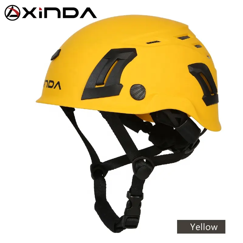 XINDA helm keselamatan memanjat luar ruangan, helm bersertifikasi ABS, helm keselamatan panjat tebing luar ruangan untuk konstruksi, Susur gua, bekerja pada Tinggi