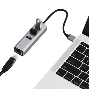 USB 3.0 a Gigabit RJ45 Ethernet scheda di rete adattatore con USB 3.0 HUB per MAC PC e computer portatile e Notebook - Product Image 5