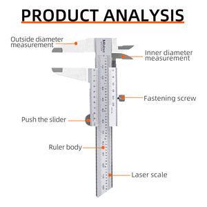 Nhật bản Vernier Caliper 0-150mm Độ chính xác cao thép không gỉ 530-312 118 - Product Image 2