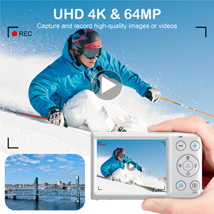 Tragbare Kamera Point and Shoot 64MP 4K HD Digital kamera: Kompaktes Design mit 2,8-Zoll-Display und 18-fachem Digital zoom - Product Image 2
