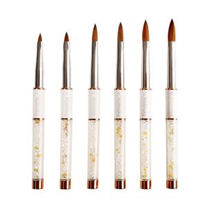 Professional-Handled Custom-Made Nail <strong>Brushes</strong> with Soft Features Including Drawing Pens and Round Oval <strong>Brushes</strong> - Product Image 5
