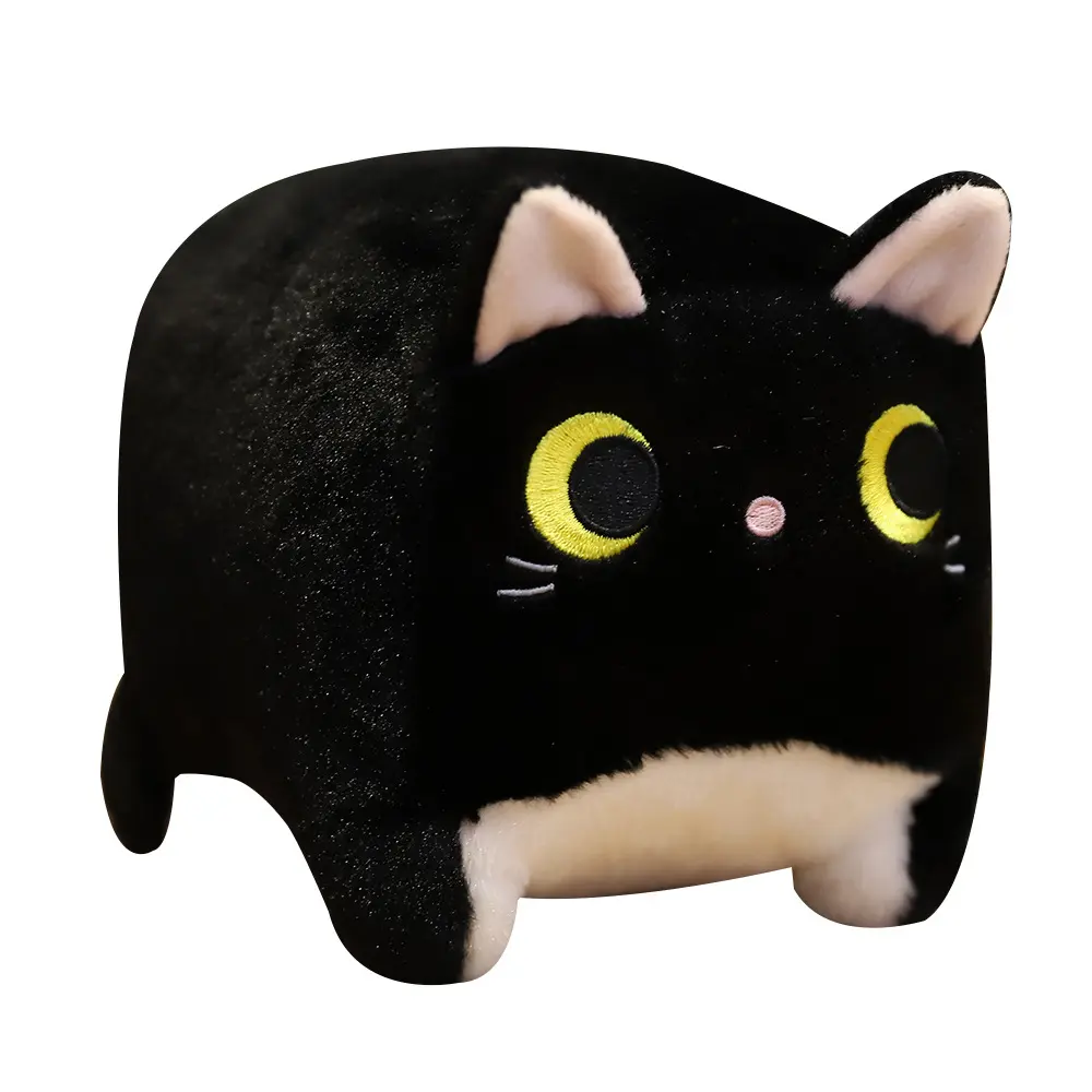 Presentes de aniversário kawaii macio quadrado bolso gato boneca Mini Stuffed Animal Quadrado Cat Plush