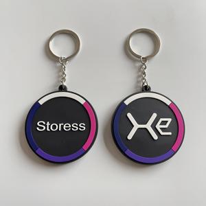 免费样品个性化定制3D/2D软聚氯乙烯橡胶钥匙扣促销礼品，所有类型的硅胶钥匙圈