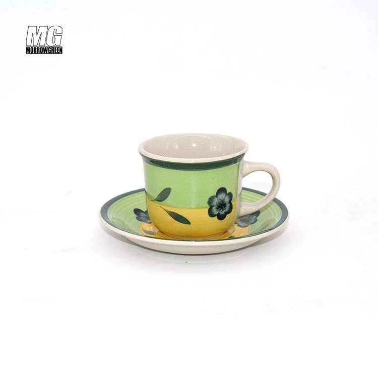 Ceramic Stoneware Porcelain High Quality Plate Bowl Golden Edge Dishes & Plates Luxury Round dinner plate set