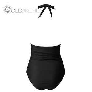 Sıcak satış siyah <span class=keywords><strong>XXL</strong></span>/XL moda mayo nefes Beachwear ile özel Logo katı desen tarzı olgun yetişkinler için