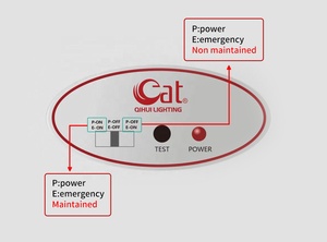 Mô hình tùy biến 4W dẫn lối ra dấu hiệu ánh sáng khẩn cấp PC + pin lithium Acrylic kéo dài đến 3 giờ - Product Image 5