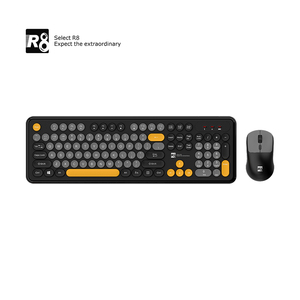 Teclado inalámbrico recargable de modo dual 2,4G/Bluetooth Compatible con múltiples dispositivos para uso en oficina y juegos